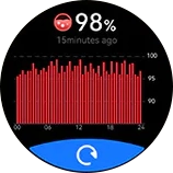 HAYLOU Solar Pro SpO2 monitoring screen