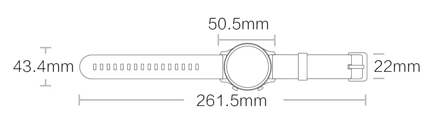 Haylou RS3 Size